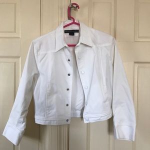 Ralph Lauren cropped white jacket